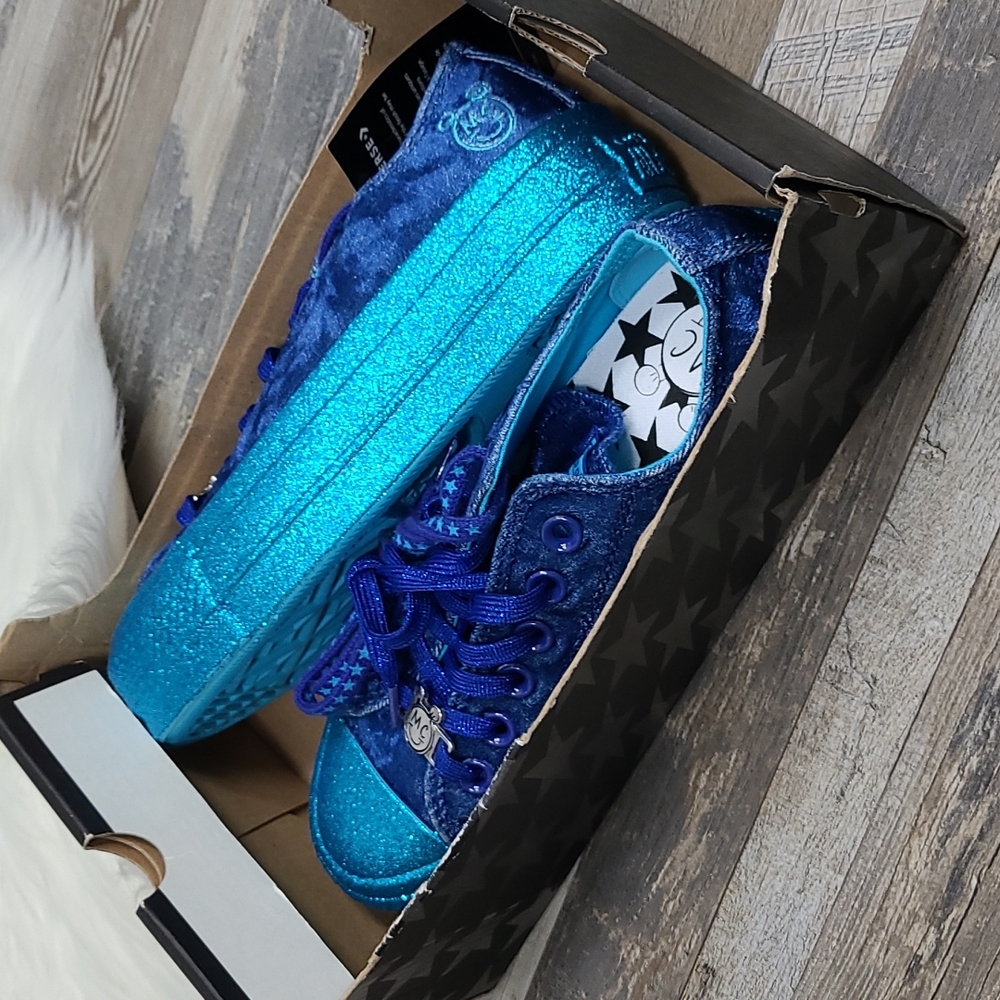 NWT Miley Cyrus x Converse Chuck Taylor Platform Ox - Blue Velvet - Sz 5.5 - Picture 13 of 13